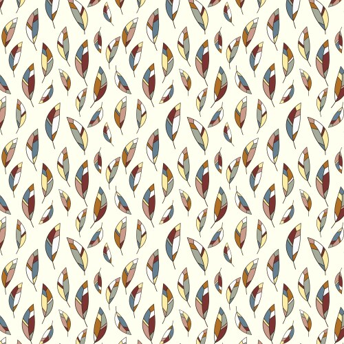 Seamless background feather pattern Royalty Free Vector