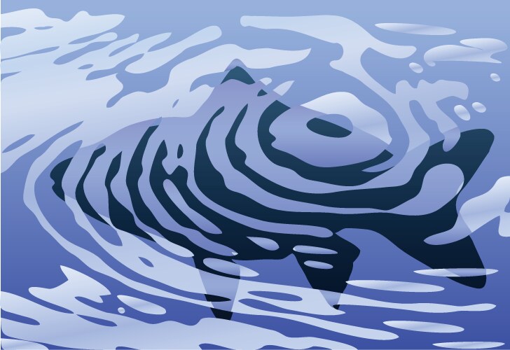 Underwater Ripple Waves Background – Royalty-Free Vector | VectorStock