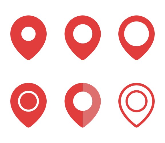 Map pin location pointer Royalty Free Vector Image