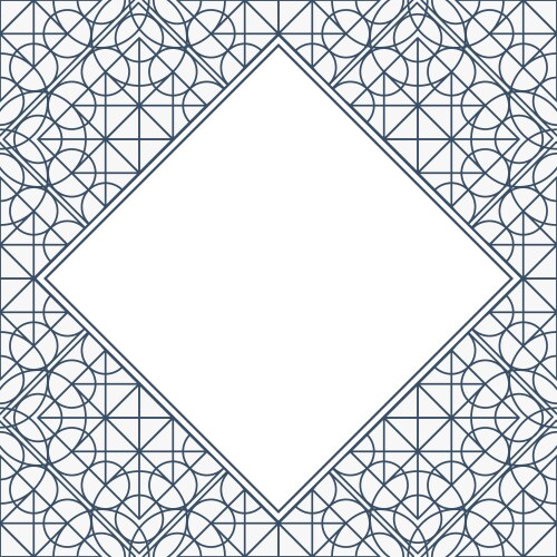 Linear geometry background with frame vektorbild
