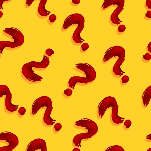 Seamless pattern question marks quiz background vector image