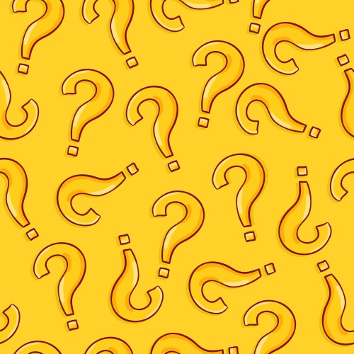 Seamless pattern question marks quiz background vector image