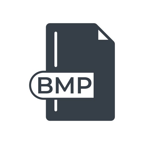 Bmp file format icon bitmap image extension vector image