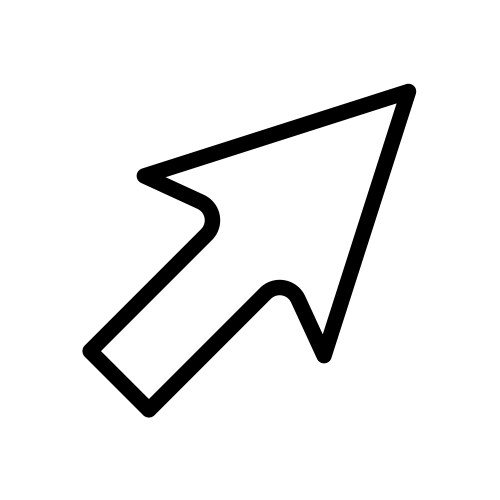 Cursor icon for computer interfaces navigation vektorbild