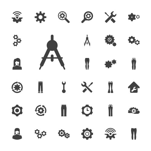 Technical icons (36987456) – Free Vector | VectorStock