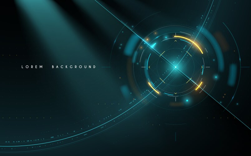 Abstract Futuristic Interface Futuristic hud interface Royalty Free Vector Image