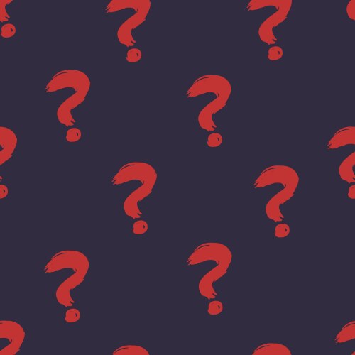 Seamless pattern question marks quiz background vector image
