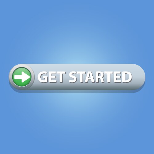 Get started button vector image