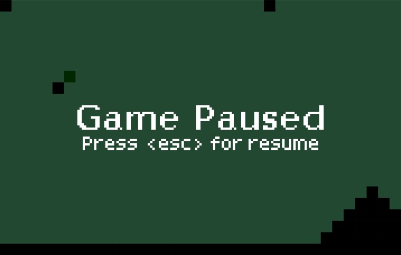 8-bit pixel text game pause menu background icon vector image