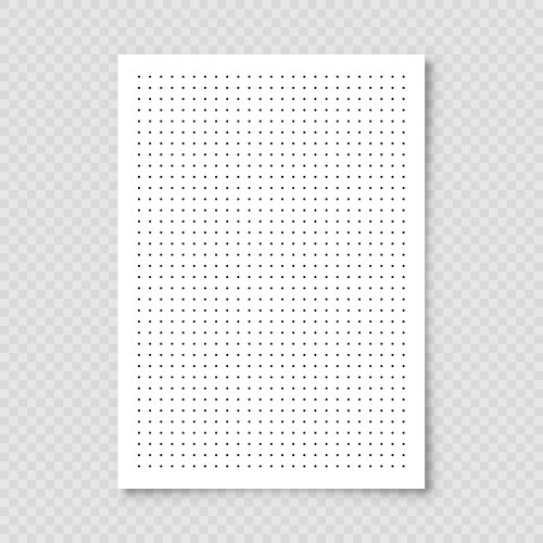 dotted graph paper with grid polka dot pattern vector image