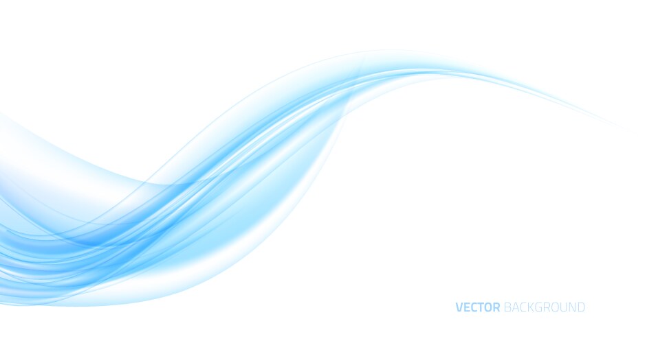 Abstract blue and white wavy smooth background Vector Image