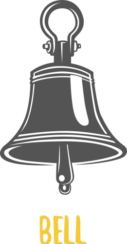 Beautiful bell Royalty Free Vector Image - VectorStock