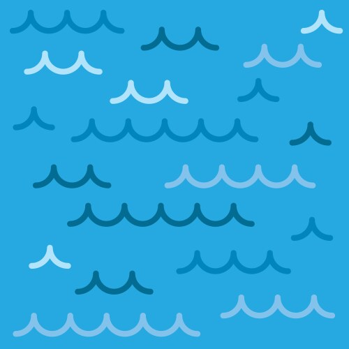 Sea waves background pattern vector image
