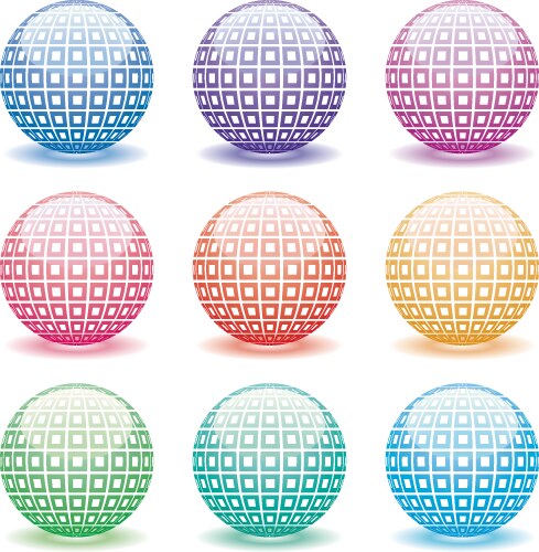3d globes Royalty Free Vector Image - VectorStock