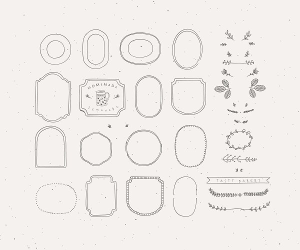 Chalk design elements Royalty Free Vector Image