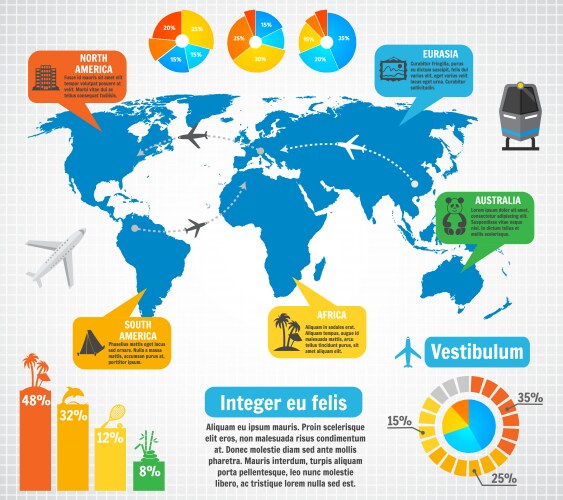 France travel and tourism concept infographics Vector Image