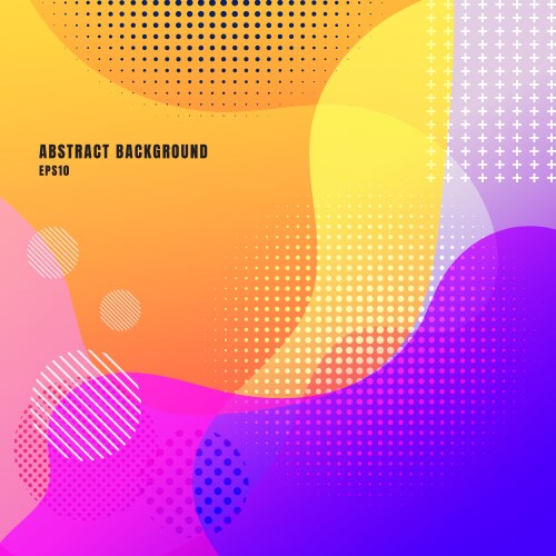 Abstract fluid gradient shape vibrant color Vector Image