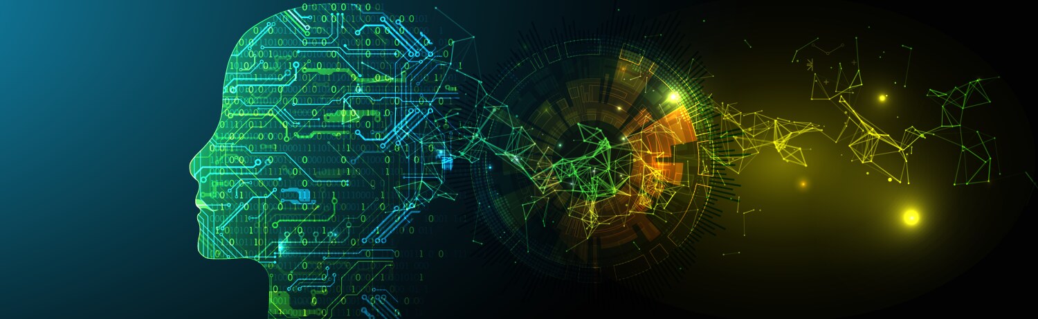 Ai artificial intelligence digital brain Vector Image
