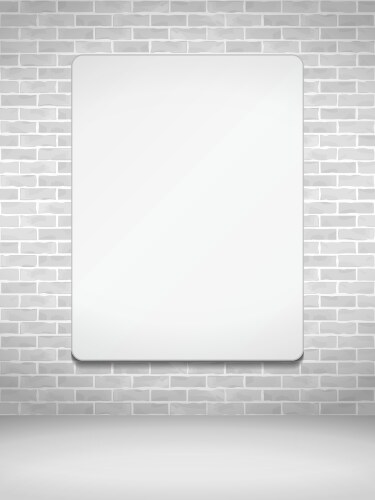 Old white brick wall Royalty Free Vector Image