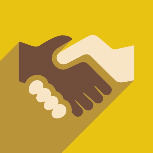 Flat with shadow icon and mobile application vector image