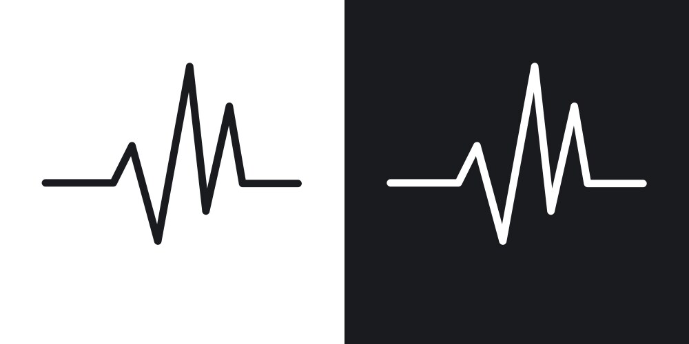 Heart rate pulse icon – Royalty-Free Vector | VectorStock