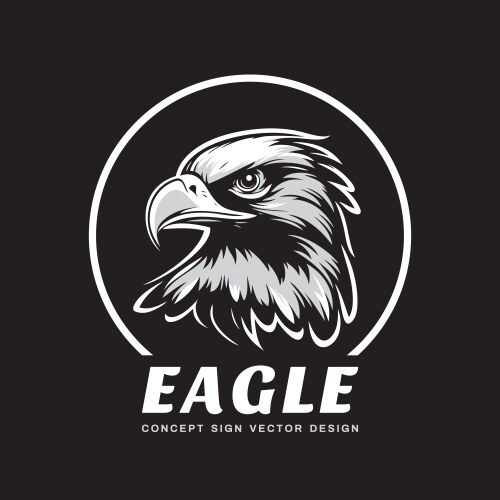 Eagle head creative logo bird concept Vector Image