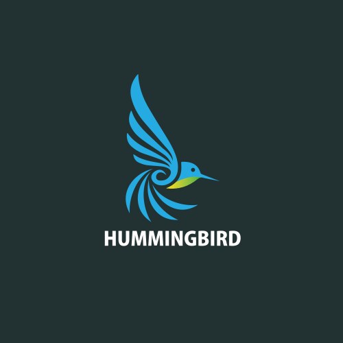 Crystal hummingbird Royalty Free Vector Image - VectorStock