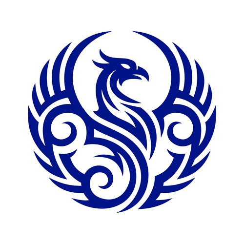 Tribal Phoenix Logo Template Vector Image