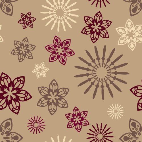 Floral Seamless Pattern Vector Image