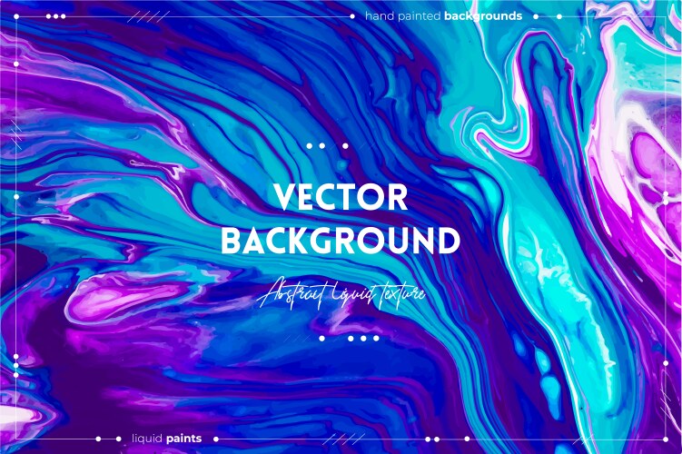 Abstract liquid banner fluid art texture Vector Image