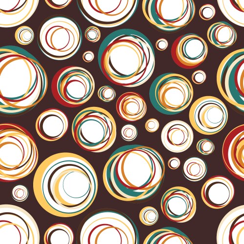 Retro Circles Background Royalty Free Vector Image