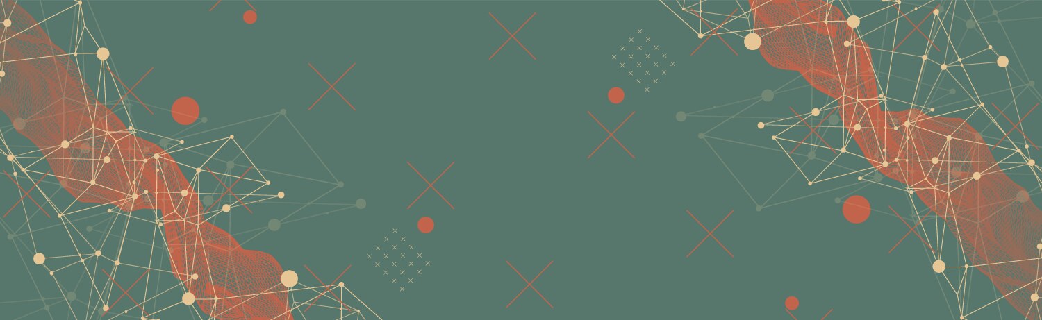 Wireframe background with plexus effect vector image