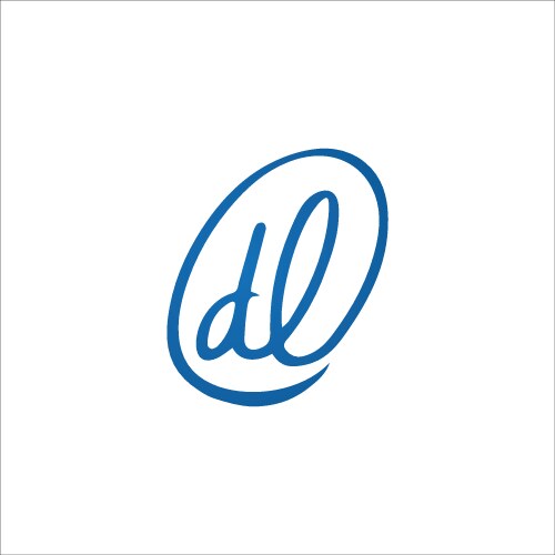 Initial letter dl logo template design – Royalty-Free Vector | VectorStock