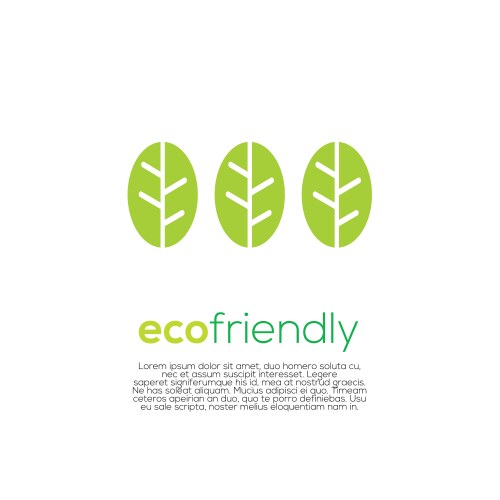 Eco-friendly concept Vector Image