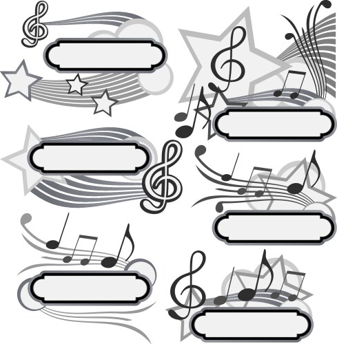 Music title vector image