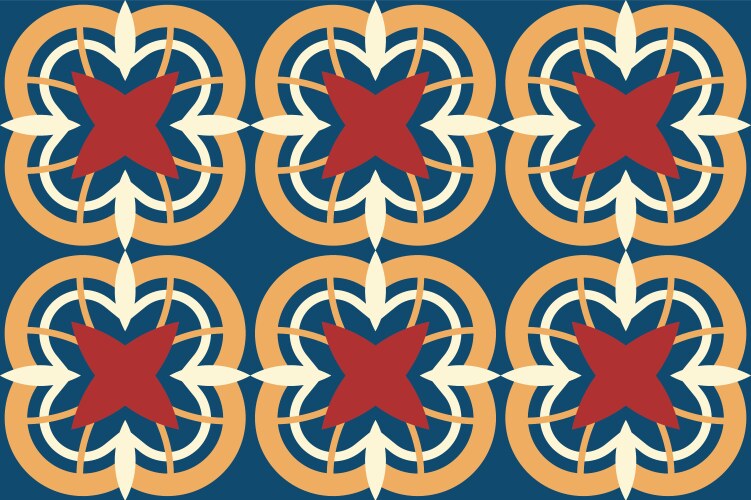 Bright geometric seamless pattern mosaic color vector image