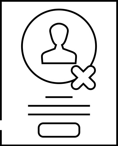 Guerrilla testing ux ui design line icon vektorbild