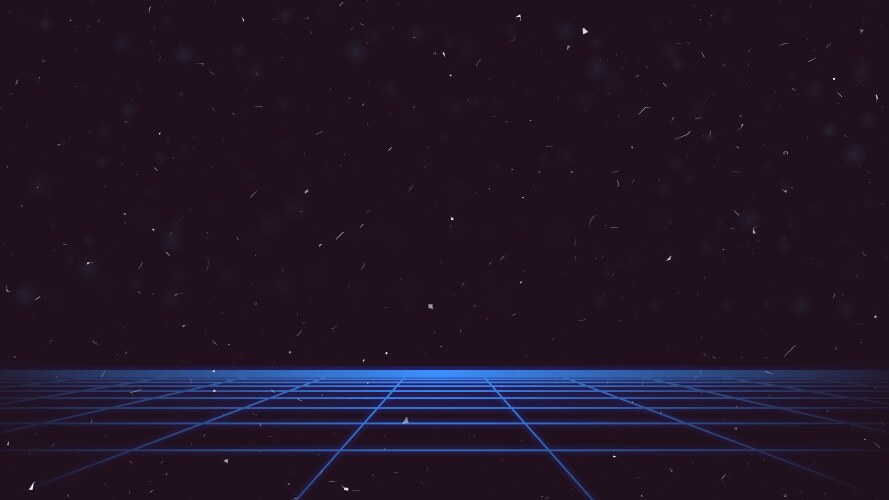 Synthwave background retrowave backdrop wireframe Vector Image