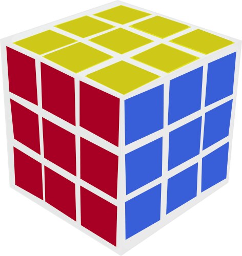 Rubic Vector Rubiks cube Royalty Free Vector Image - VectorStock