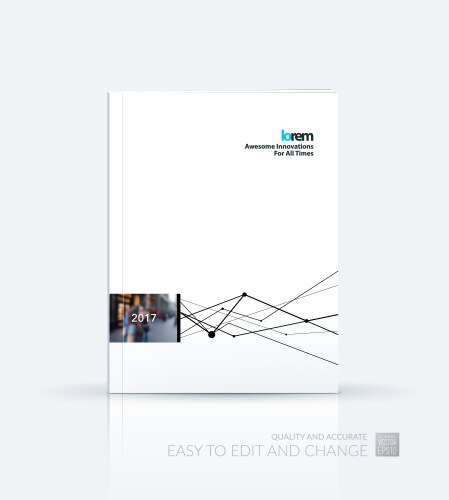 Brochure template layout cover design annual vector image