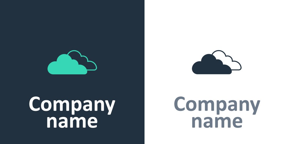 Logotype cloud icon isolated on white background – Royalty-Free Vector ...
