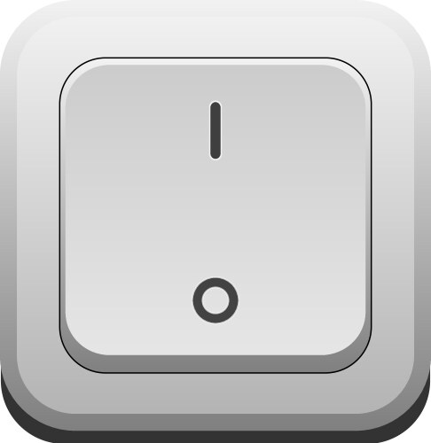 Icon on off switch Royalty Free Vector Image - VectorStock