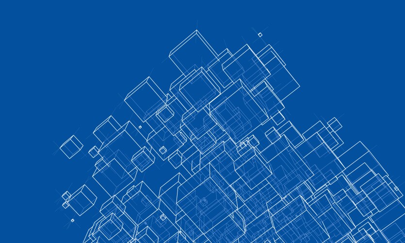 Abstract boxes background Royalty Free Vector Image