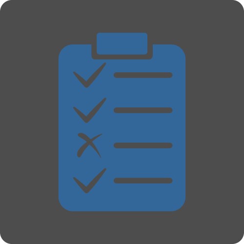 Task list icon from commerce buttons overcolor set vector image