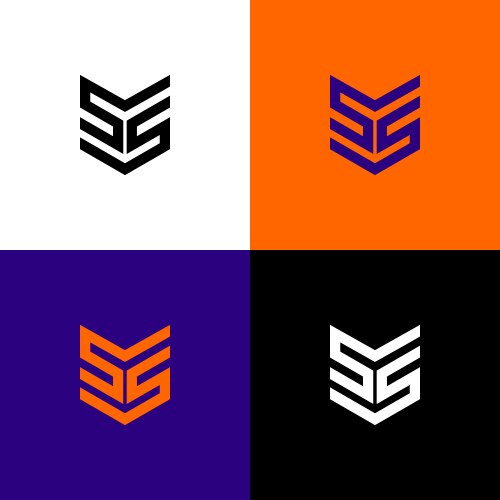 Symbol dp modern logo Royalty Free Vector Image