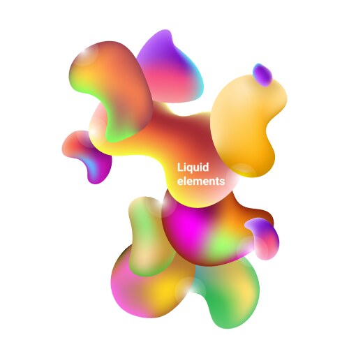 Liquid Solution Color Gradient Liquid color background design fluid gradient Vector Image