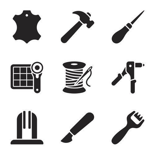 Leatherworking job minimal infographic banner – Royalty-Free Vector ...