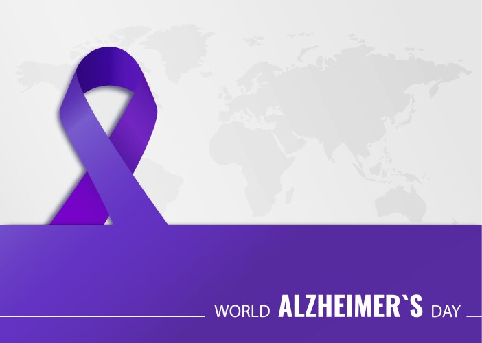 Alzheimers day Vector Image