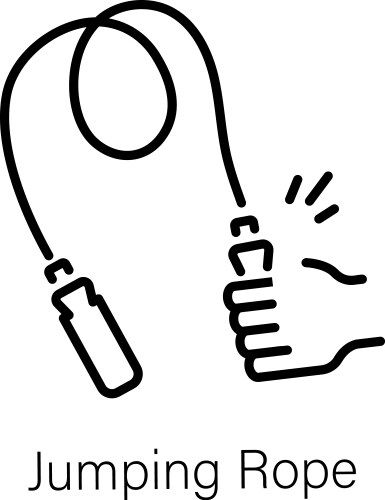 Rope jumping Royalty Free Vector Image - VectorStock