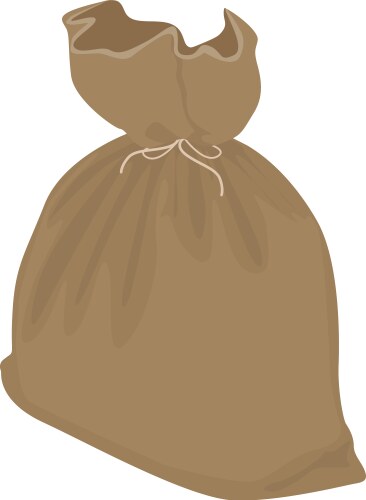 Tied sack on a white background Vector Image